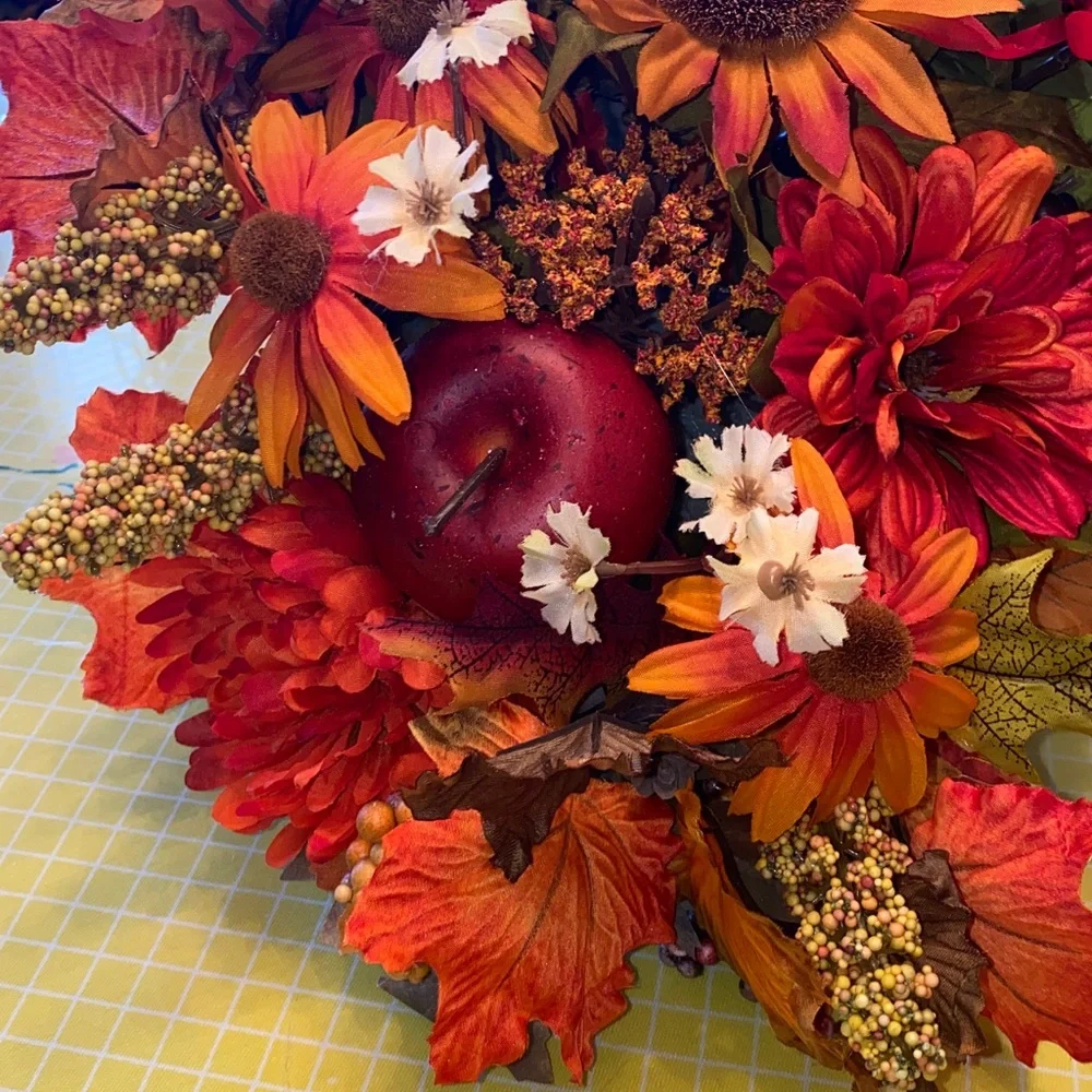 Fall Flower Thanksgiving Arrangement Cornucopia *Free Gift With Purchase*